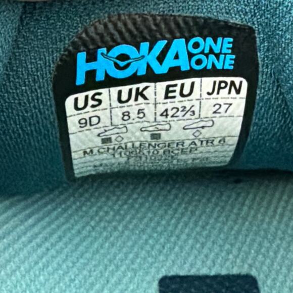 Hoka One One Challenger ATR 6 Shoes Mens Size 9 D Blue Trail Running main image 5